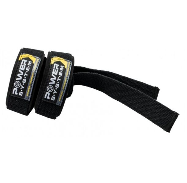 Power System Heavy Duty Lifting Power Straps - Black Yellow - Фитили, Цвят Черно - Жълт