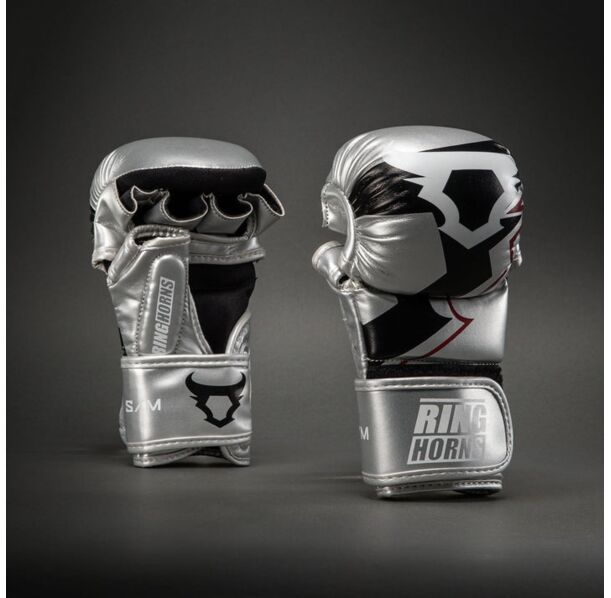 ММА Ръкавици - Ringhorns Charger Sparring Gloves - Silver/Black​