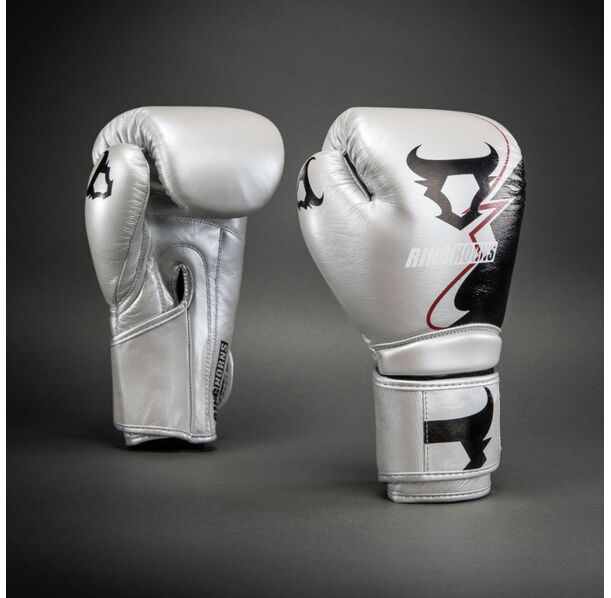 Боксови Ръкавици - Ringhorns Charger Boxing Gloves - Silver/Black​