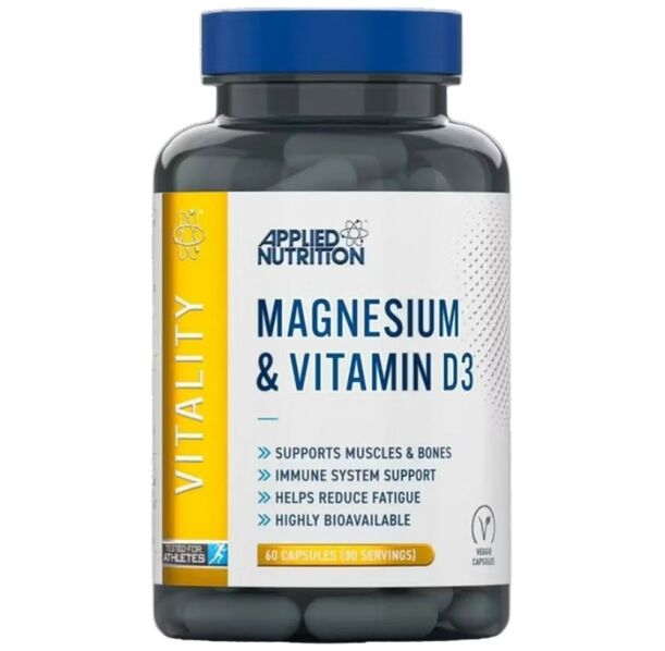 Applied Nutrition - Magnesium & Vitamin D3 (30 дози) / 60 капсули