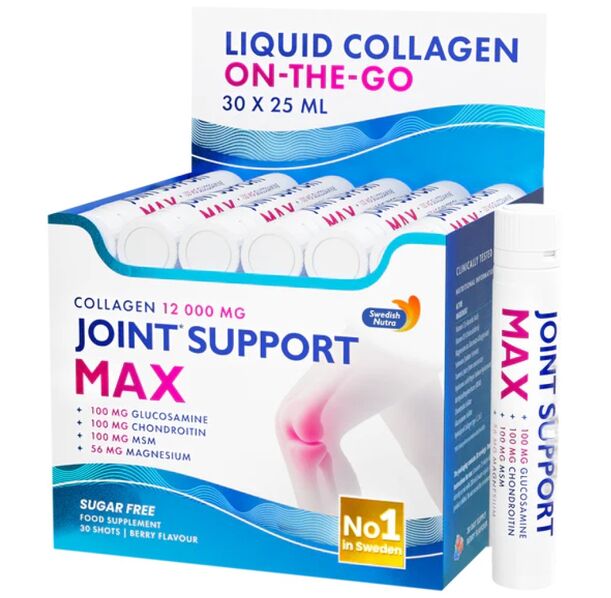 Swedish Nutra - Joint Support Max Shots 12000 mg | Liquid Collagen On-The-Go / 30 x 25 мл
