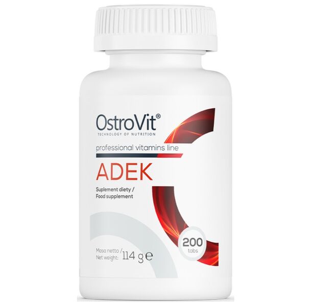 OstroVit - ADEK / Vitamin A + D + E + K (200 дози) / 200 Таблетки