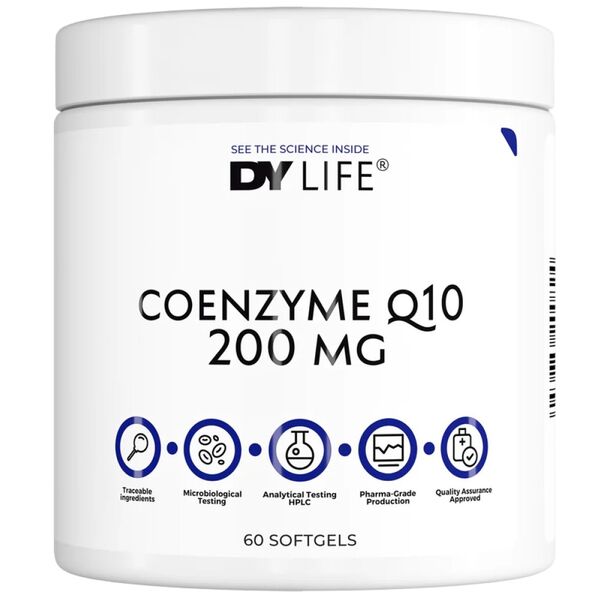 Dorian Yates Nutrition - DY Life Coenzyme Q10 200 mg (60 дози) / 60 Гел капсули
