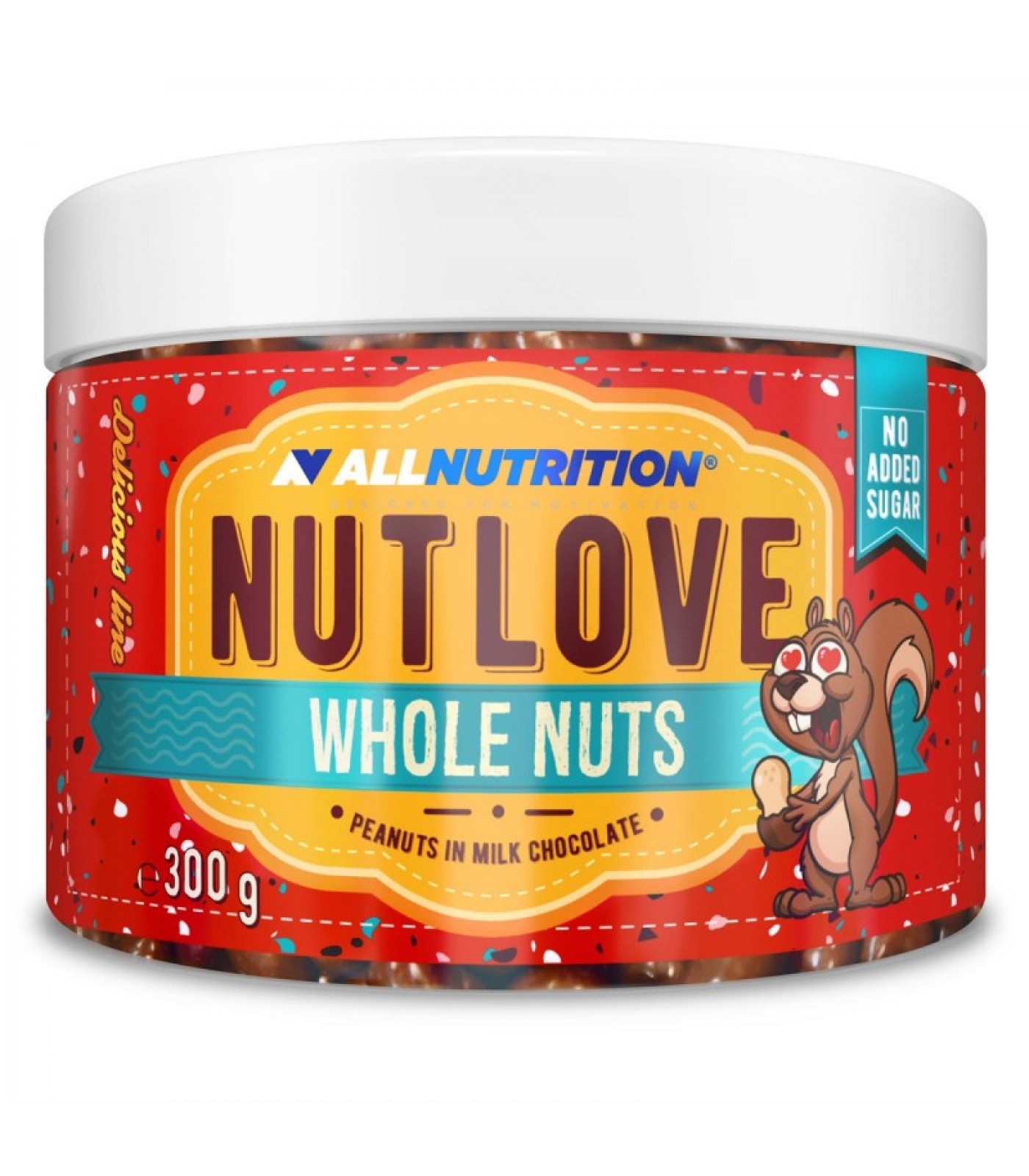 Allnutrition NutLove Whole Nuts - Peanuts - Диетични Ядки