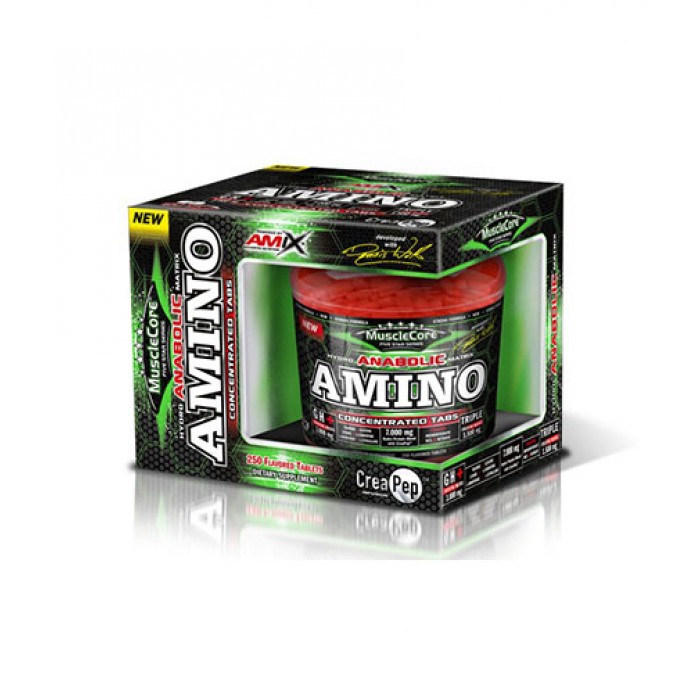 Amix - Anabolic Amino with CreaPep / 250tabs.