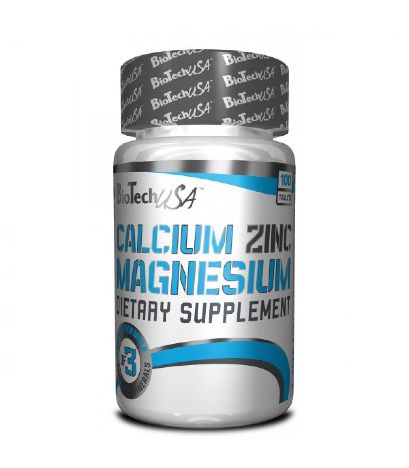 BioTech - Calcium Zinc Magnesium 100 Tabs.