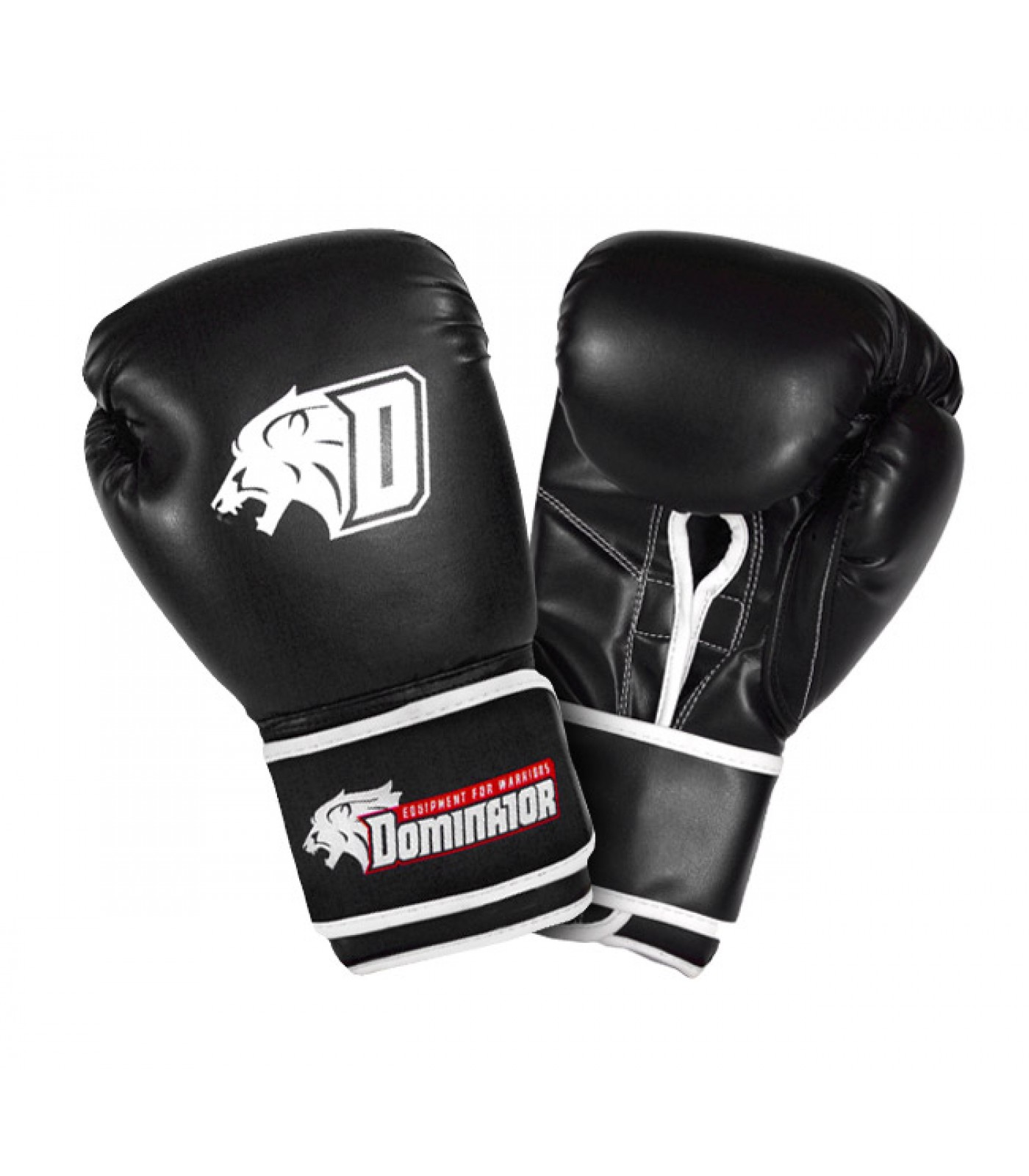 Dominator - Боксови ръкавици / D Logo - черни (естествена кожа)