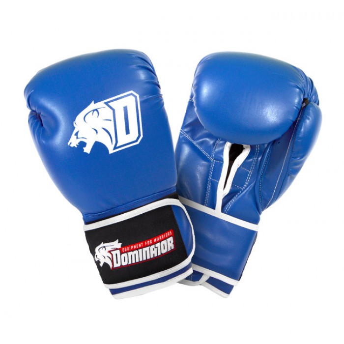 Dominator - Боксови ръкавици / D Logo - сини (изкуствена кожа)
