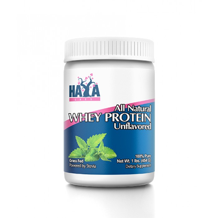 Haya Labs - 100% Pure All Natural Whey Protein / Stevia-454 gr.