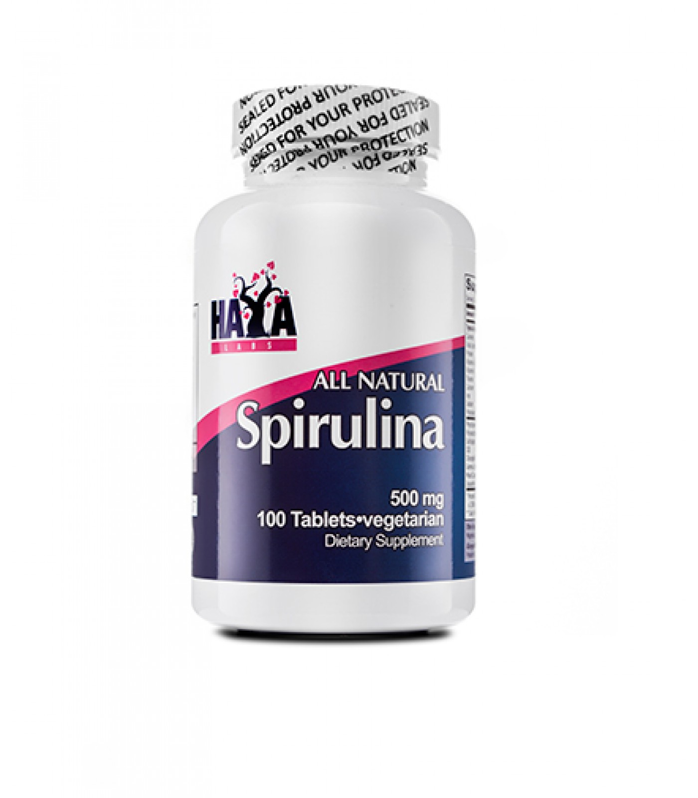 Haya Labs - All Natural Spirulina 500mg. / 100 Vtabs.