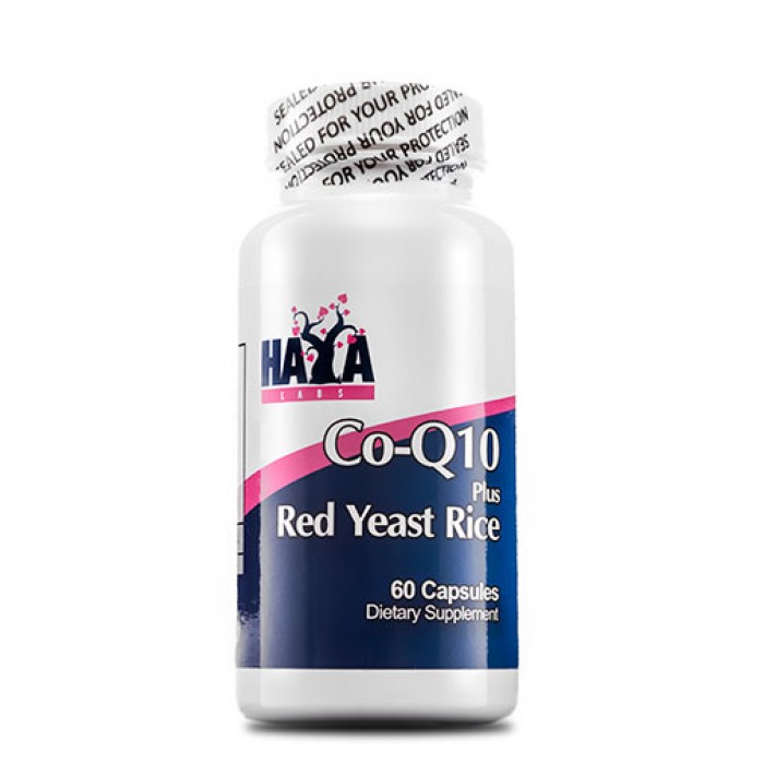 Haya Labs - Co-Q10 60mg. & Red Yeast Rice 500mg. / 60 Softgels