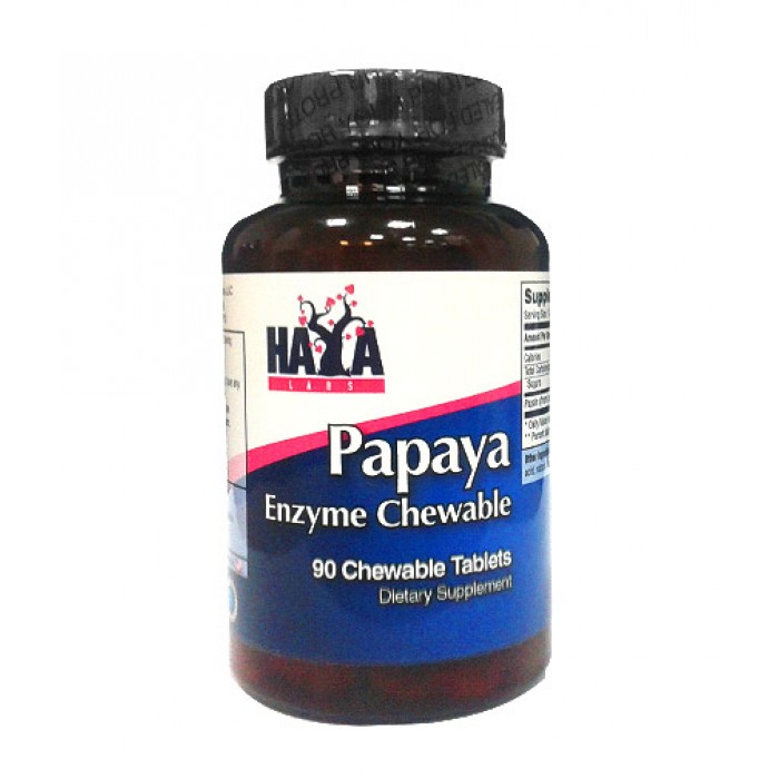 Haya Labs - Papaya Enzyme Chewable / 90 tabs.