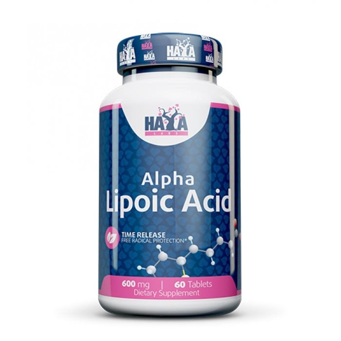 HAYA LABS Time Release Alpha Lipoic Acid 600mg. / 60 tabs.