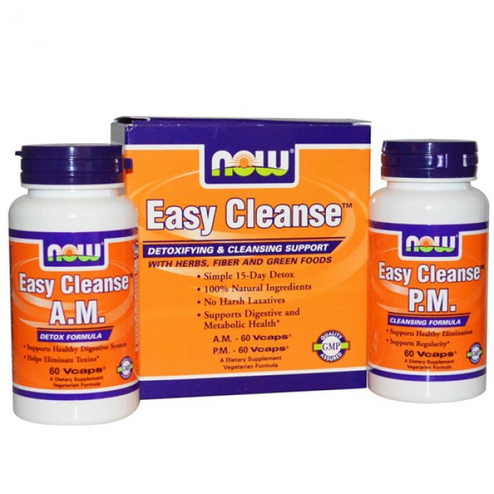 NOW - Easy Cleanse Kit AM-PM / 2 x 60 caps.