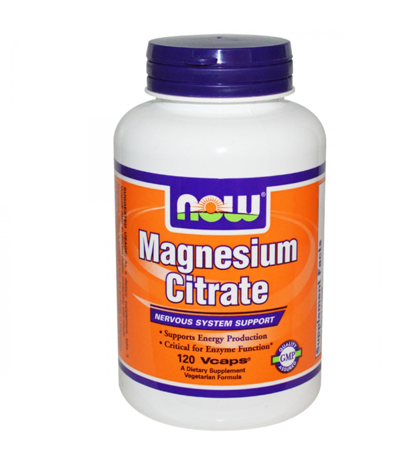 NOW - Magnesium Citrate / 120 VCaps.