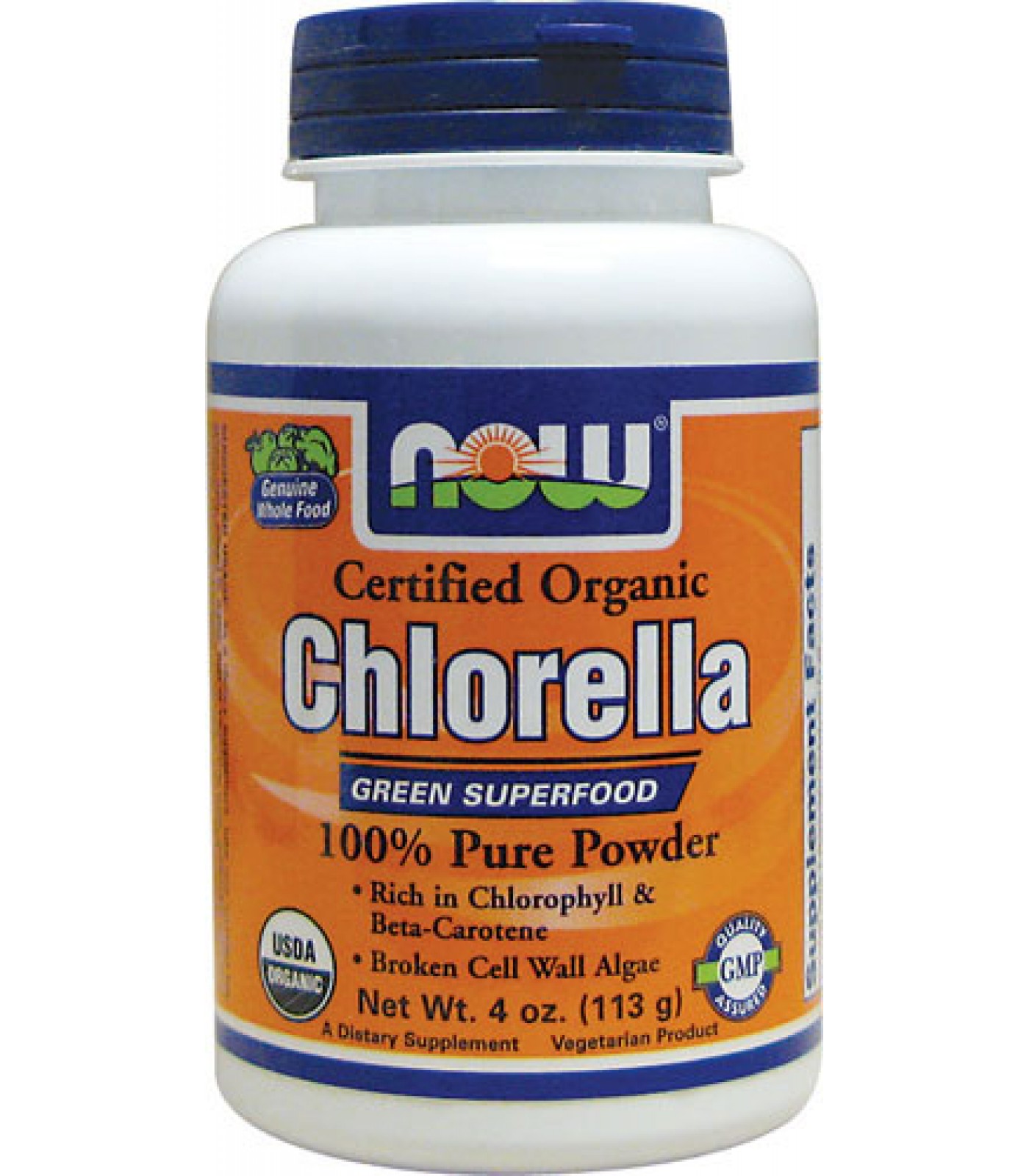 NOW - Chlorella Powder - 113.6 g. 