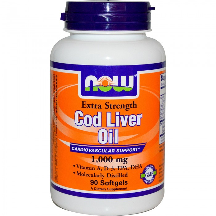 NOW - Cod Liver Oil 1000mg - 90 softgels