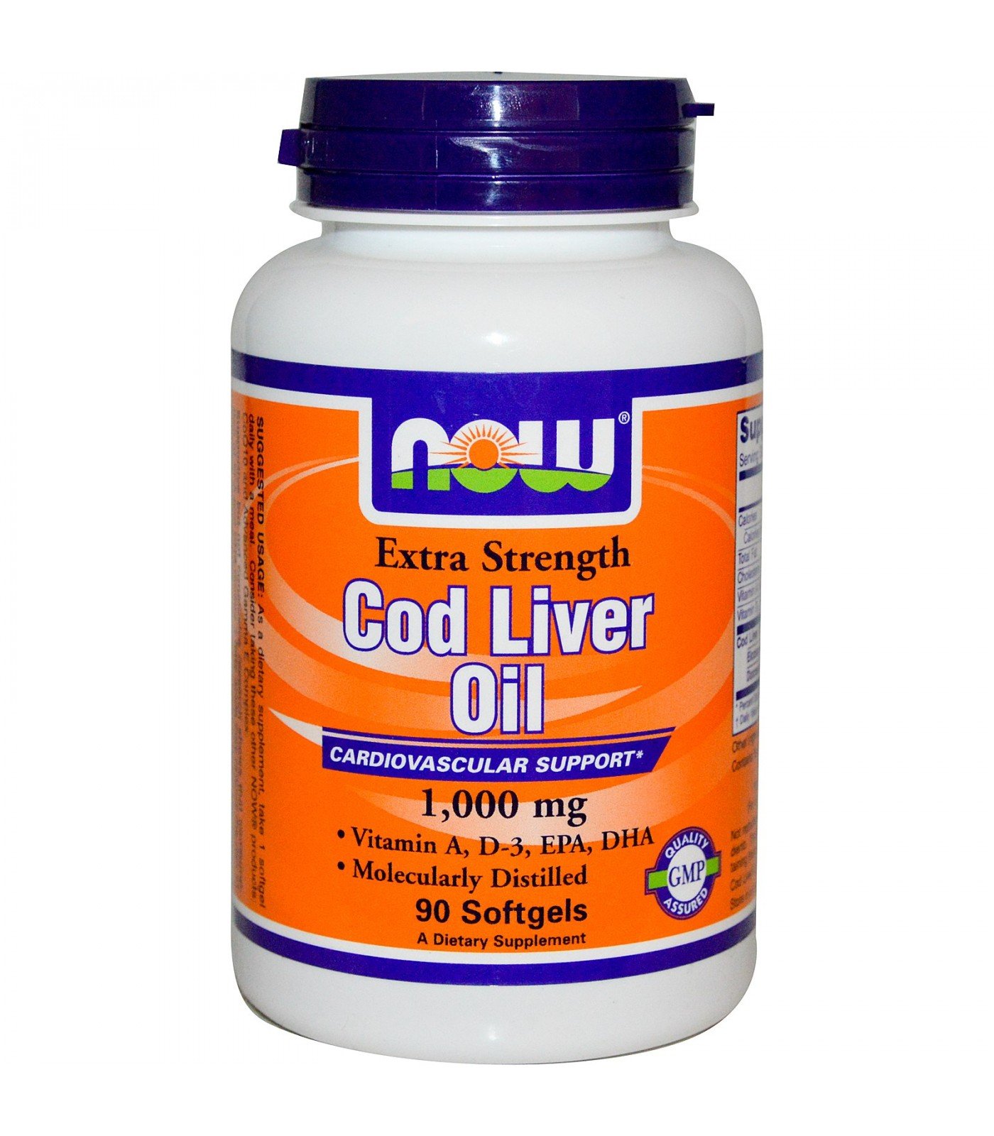 NOW - Cod Liver Oil 1000mg - 90 softgels