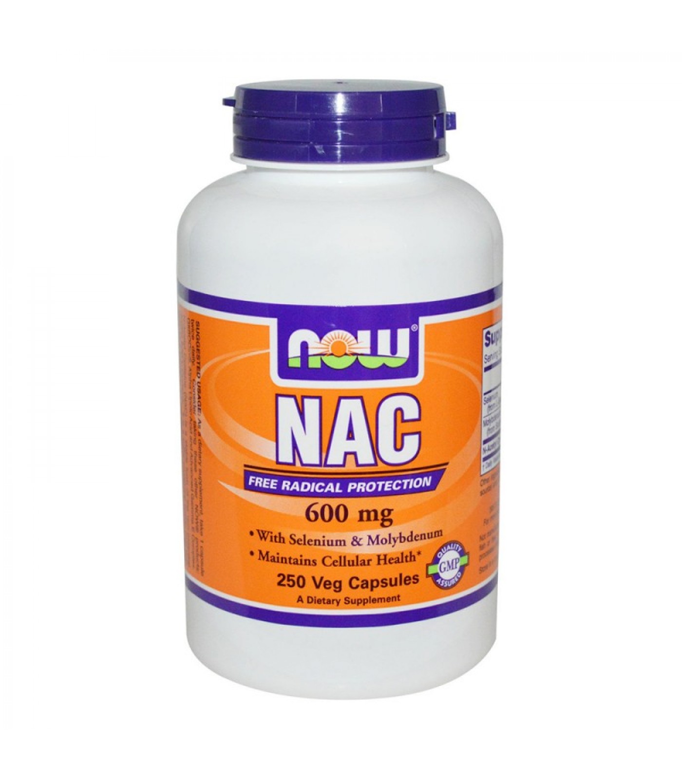 NOW - N-Acetyl Cysteine 600 mg - 250 caps. 