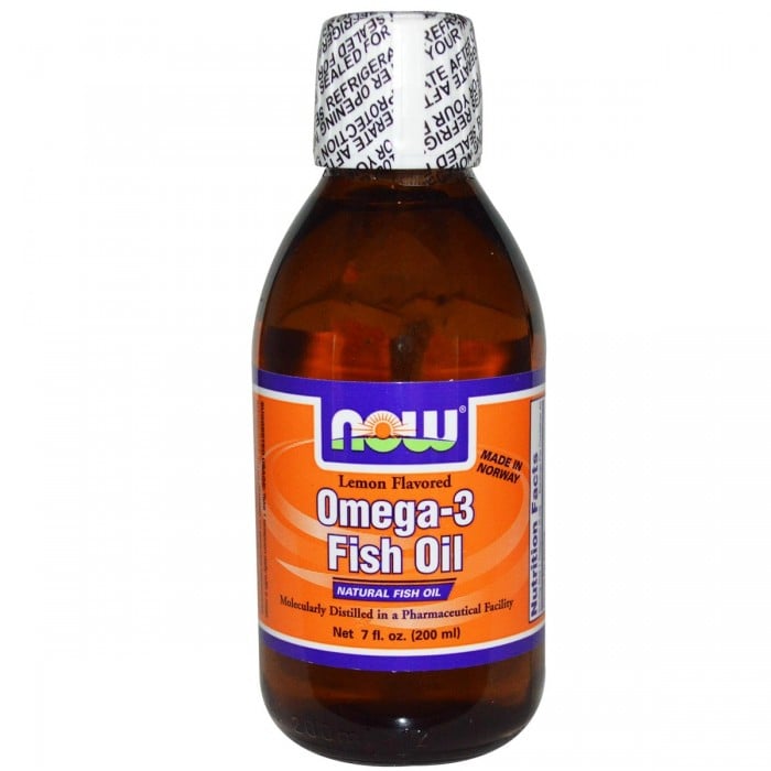 NOW - Omega 3 Fish Oil Liquid / 200ml - Lemon