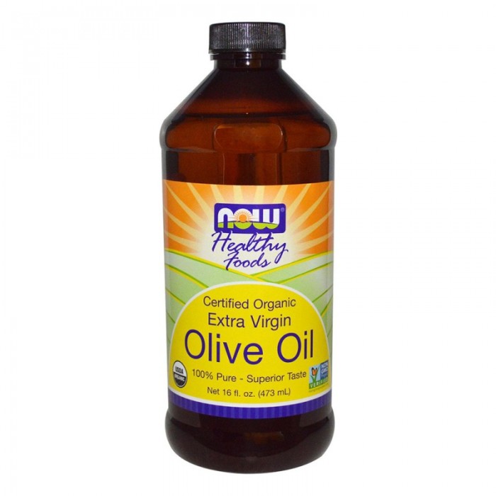 NOW - Olive Oil - Organic Extra Virgin - 473 ml. 