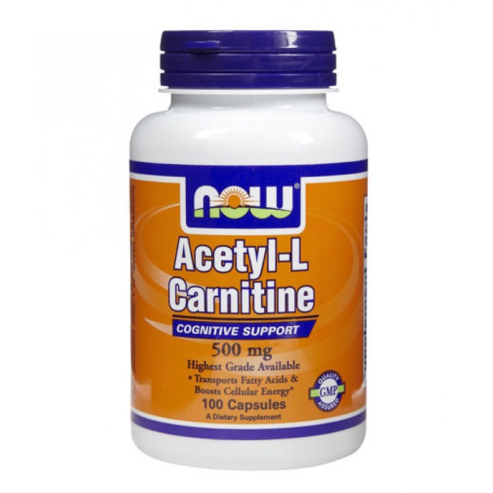 NOW - Acetyl L-Carnitine 500mg. / 100 VCaps.