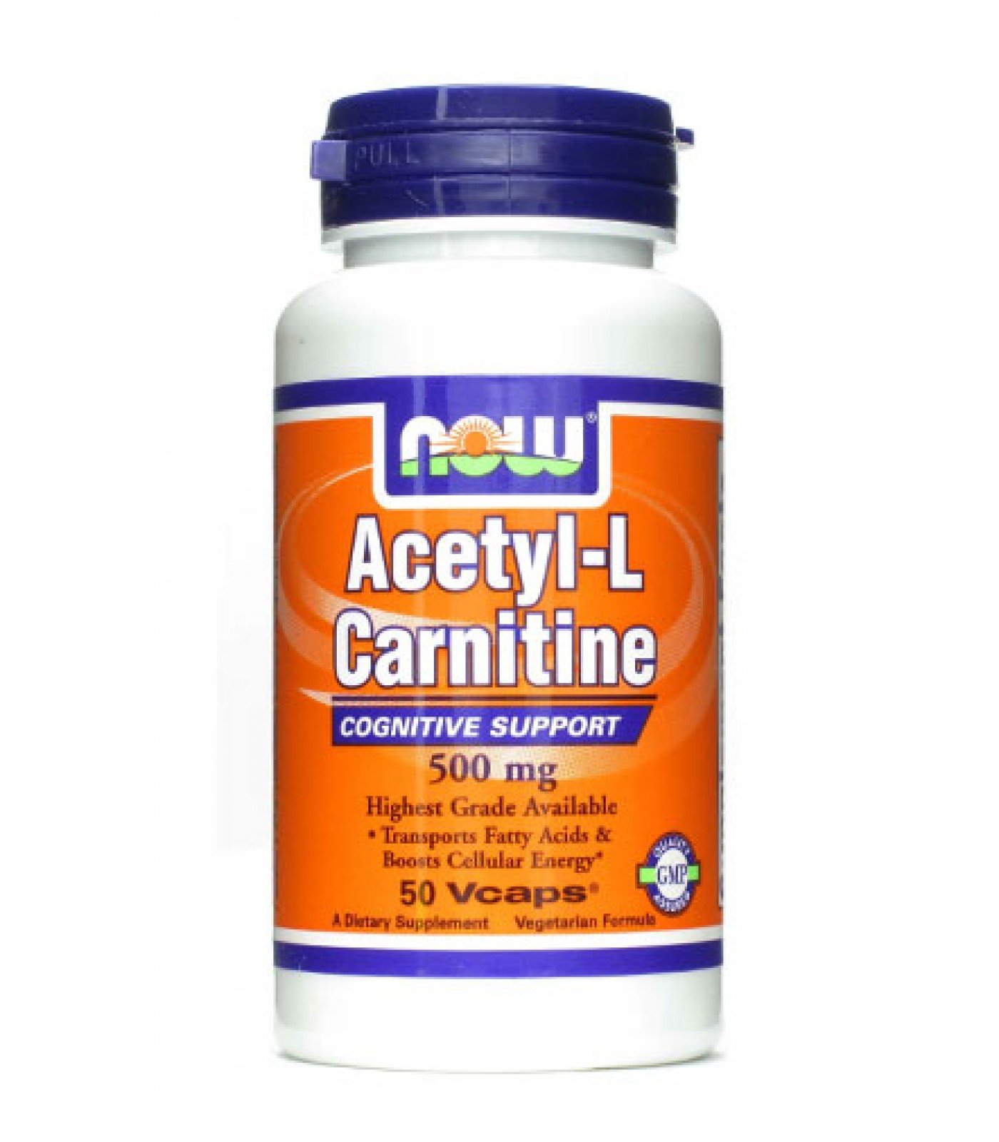 NOW - Acetyl L-Carnitine 500mg. / 50 VCaps.