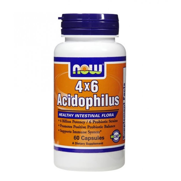 NOW - Acidophilus 4X6 / 60 caps.