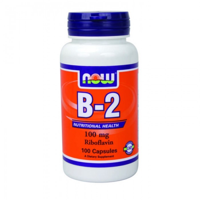 NOW - Vitamin B-2 (Riboflavin) 100mg. / 100 caps.