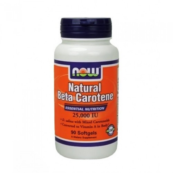 NOW - Beta Carotene Natural 25.000 IU / 90 softgels