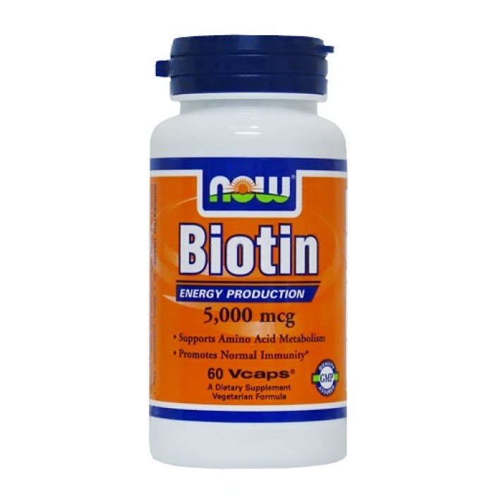 NOW - Biotin 5000mcg. / 60 Vcaps.