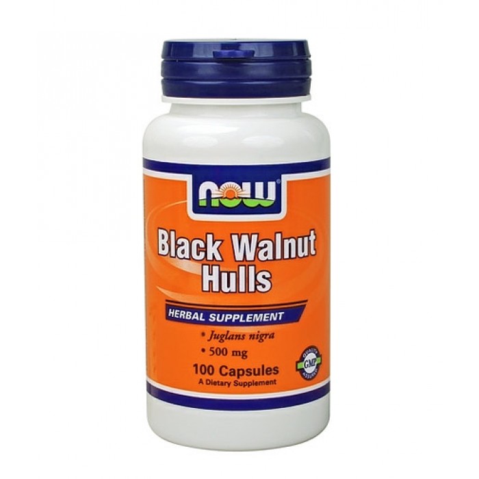 NOW - Black Walnut Hulls 500mg. / 100 caps.