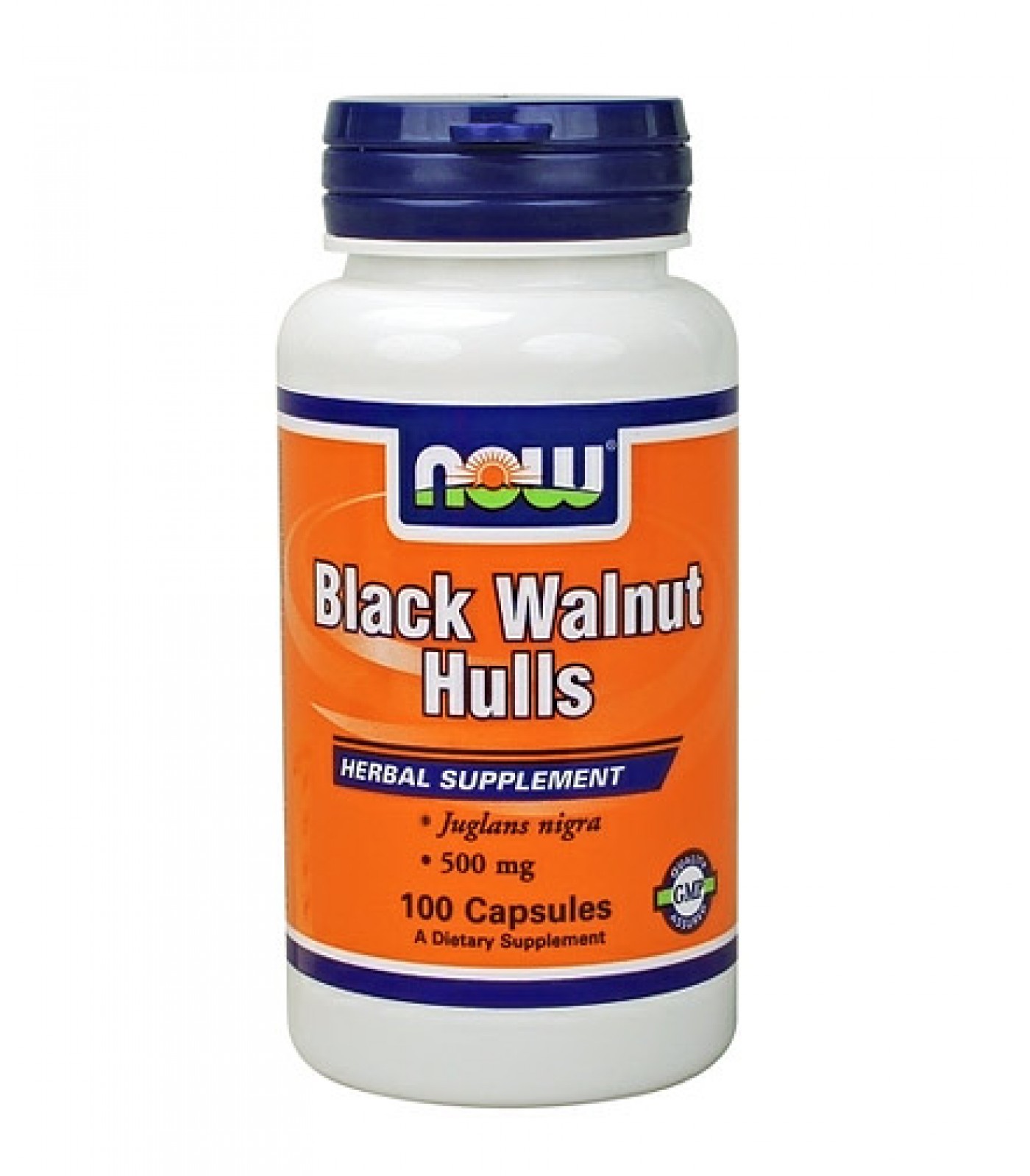 NOW - Black Walnut Hulls 500mg. / 100 caps.