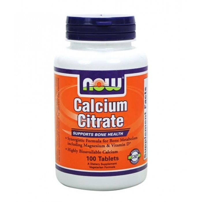 NOW Calcium Citrate with Minerals & Vitamin D-2 / 100 tab.