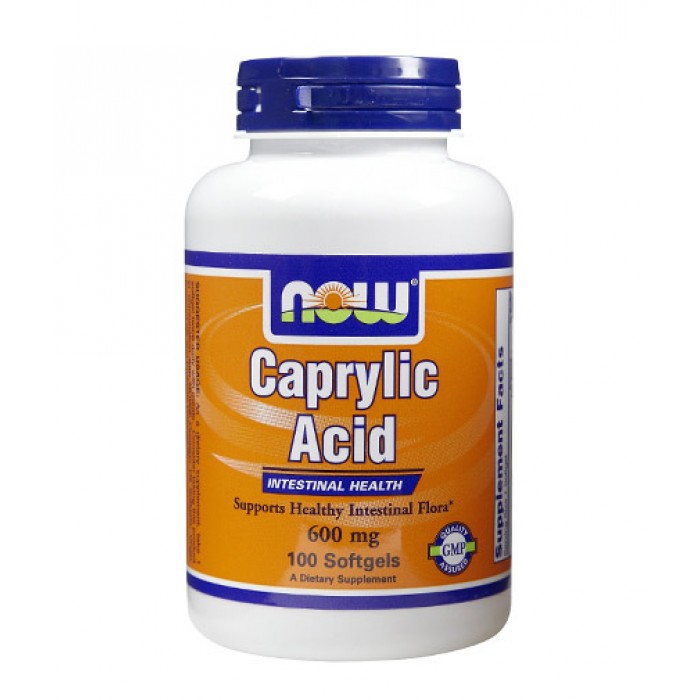 NOW - Caprylic Acid 600mg. / 100 softgels