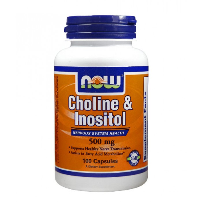 NOW - Choline & Inositol 500mg. / 100 Caps.