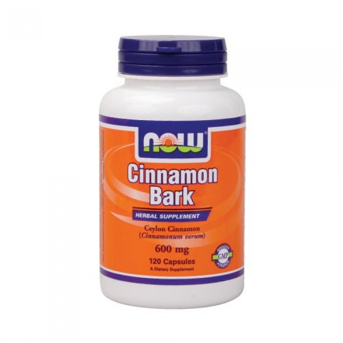 NOW - Cinnamon Bark 600mg. / 120 Caps.
