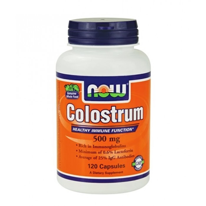 NOW - Colostrum 500mg. / 120 Caps.