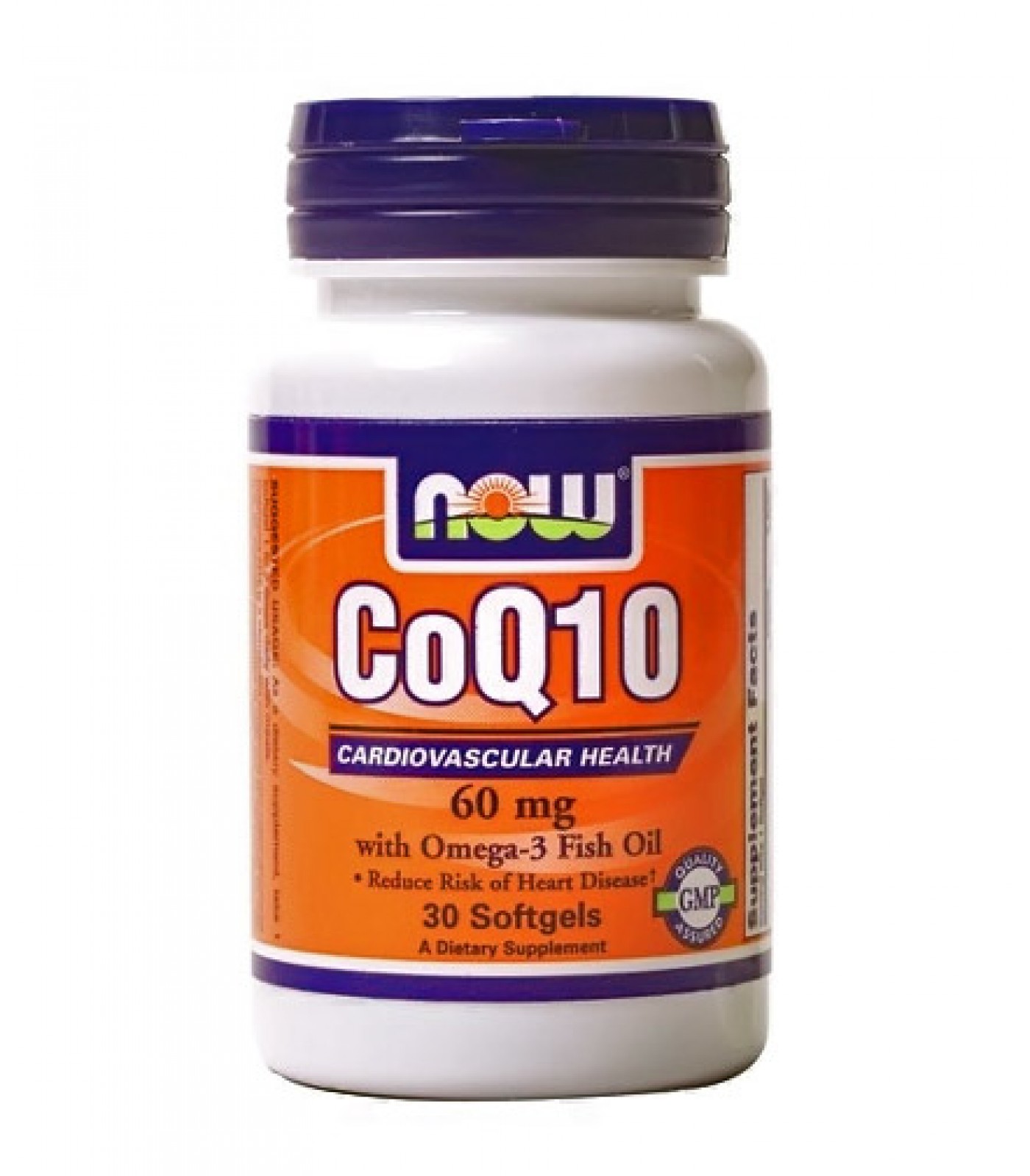 NOW - CoQ10 60mg. + Omega 3 Fish Oils 60mg. / 30 Softgels