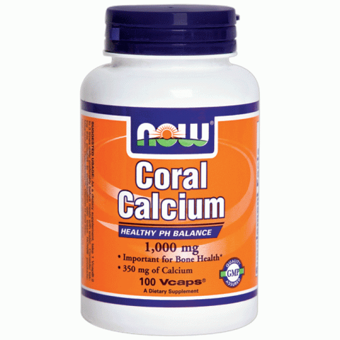 NOW - Coral Calcium 1000mg. / 100 Vcaps.