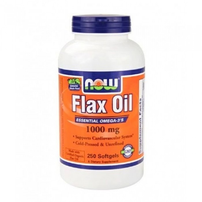 NOW - Flax Oil 1000mg. / 250 Softgels