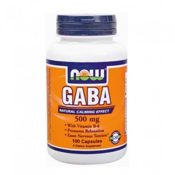 NOW - GABA + B-6 500mg. / 100 Caps.