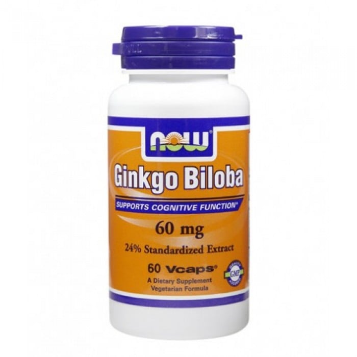 NOW - Ginkgo Biloba 60mg. / 60 Caps.