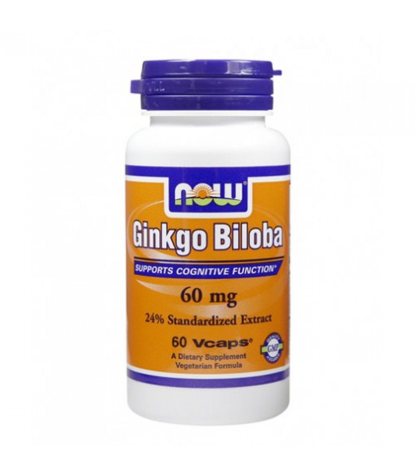 NOW - Ginkgo Biloba 60mg. / 60 Caps.