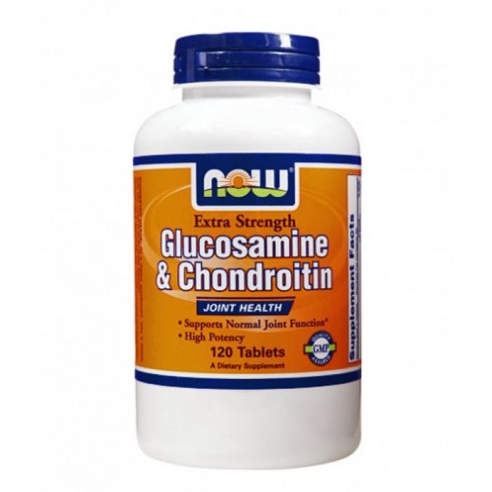 NOW - Glucosamine & Chondroitin Sulfate Extra Strength / 120 Tabs.