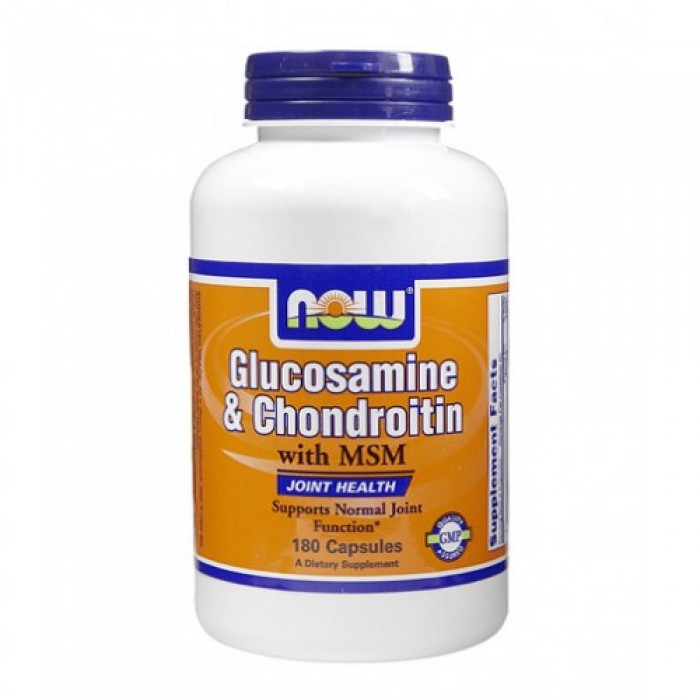 NOW - Glucosamine & Chondroitin with MSM / 180 Caps.