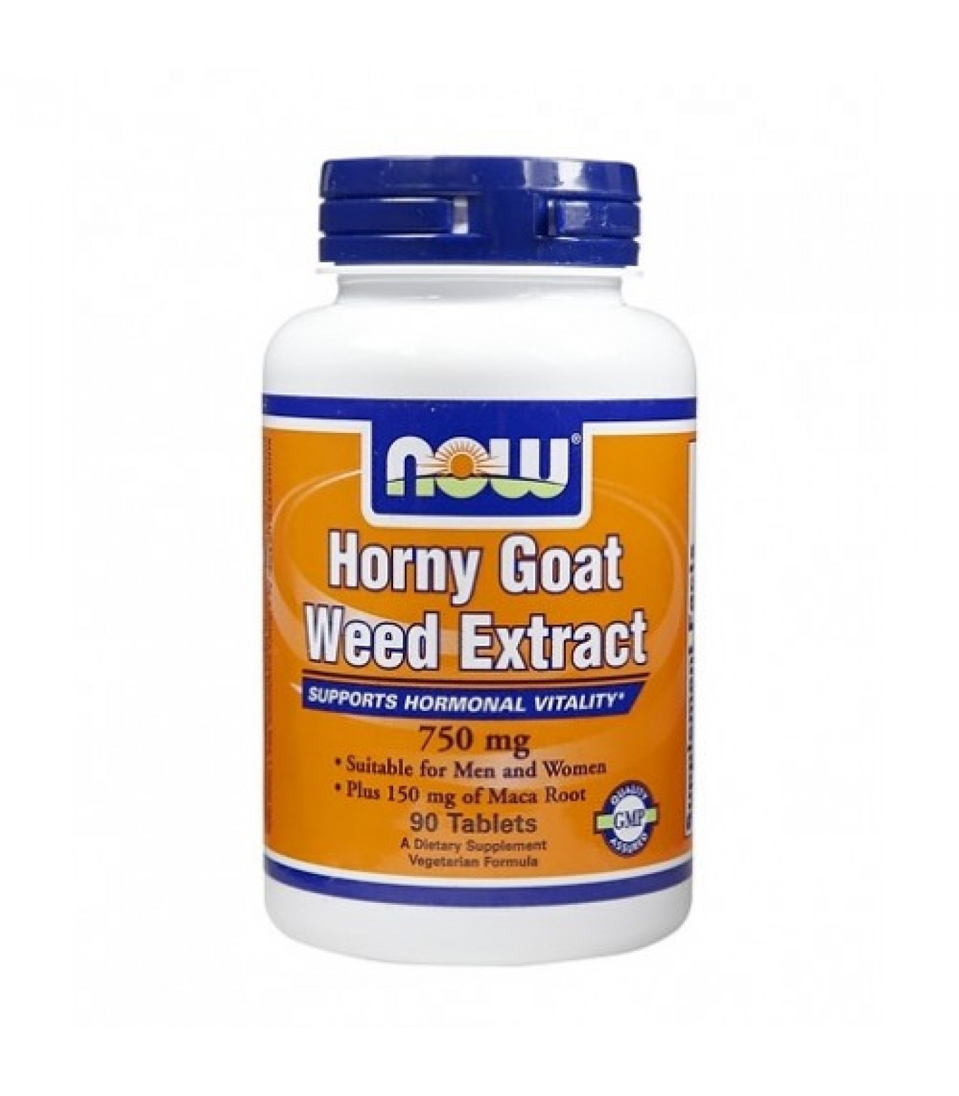 NOW - Horny Goat Weed Extract 750mg. / 90 Tabs.