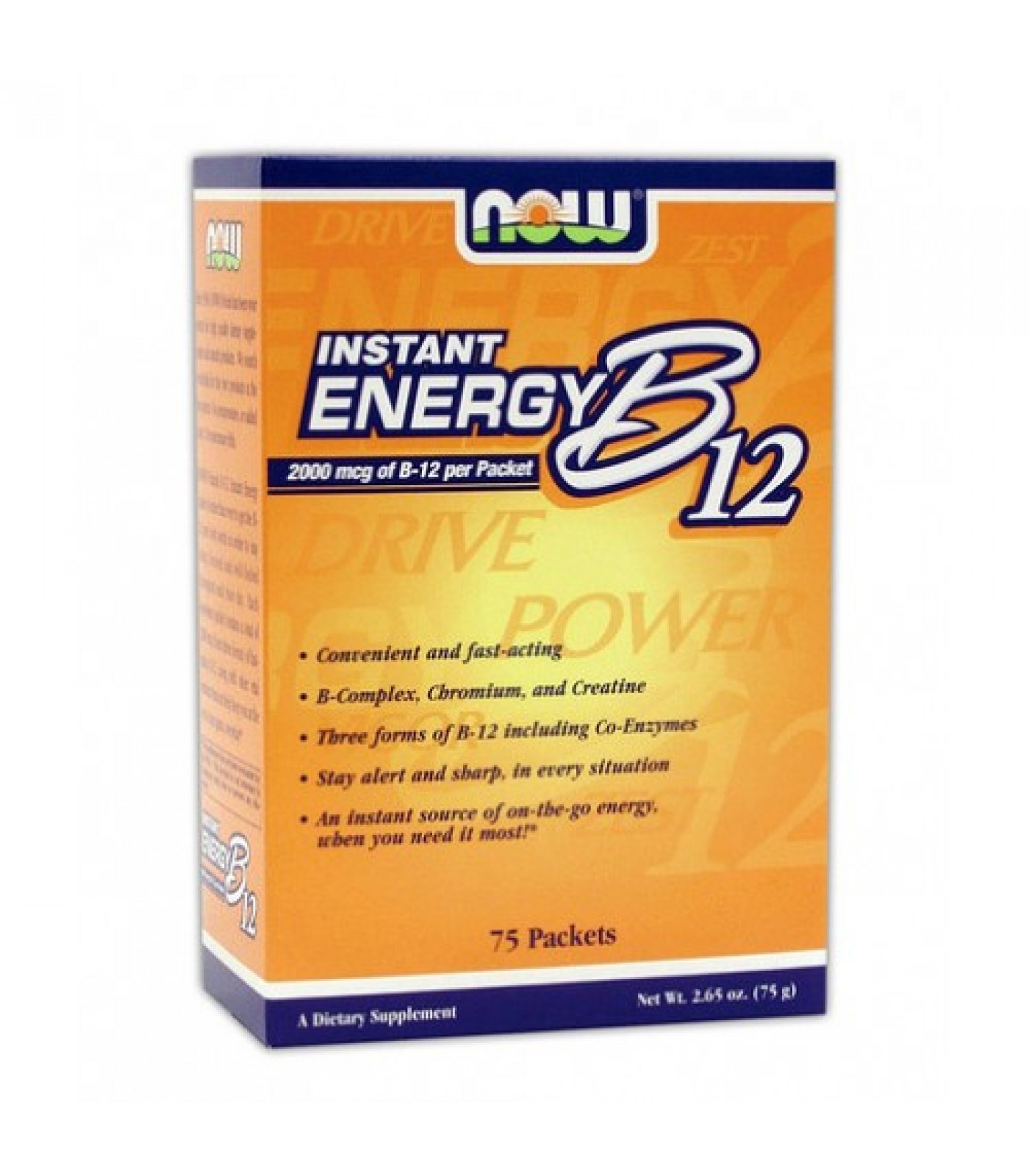 NOW - Instant Energy B-12 / 75 Packs