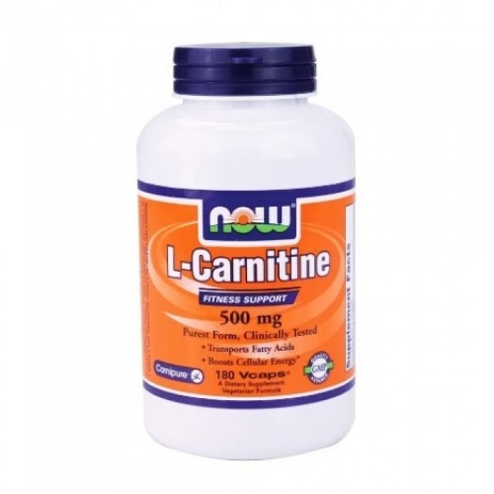 NOW - L-Carnitine 500mg. / 180 VCaps.