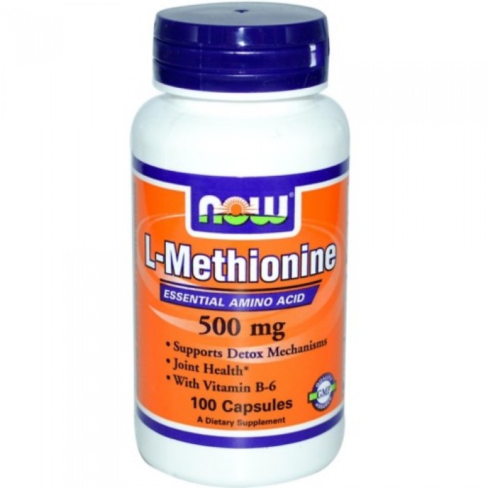 NOW - L-Methionine 500mg. / 100 Caps.